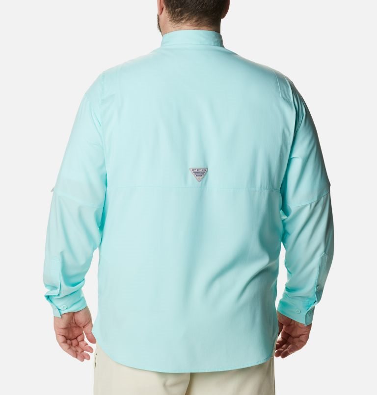 Men's Columbia PFG Tamiami II Long Sleeve Shirts Turquoise | Plus Size CA-HA53L